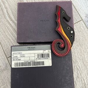 Prada Vibrant Seahorse Brooch